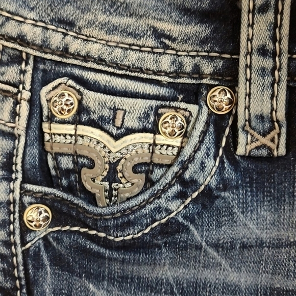 Gorgeous Rock Revival Vien Ankle Skinny Jeans With 29" Inseam - Picture 8 of 10